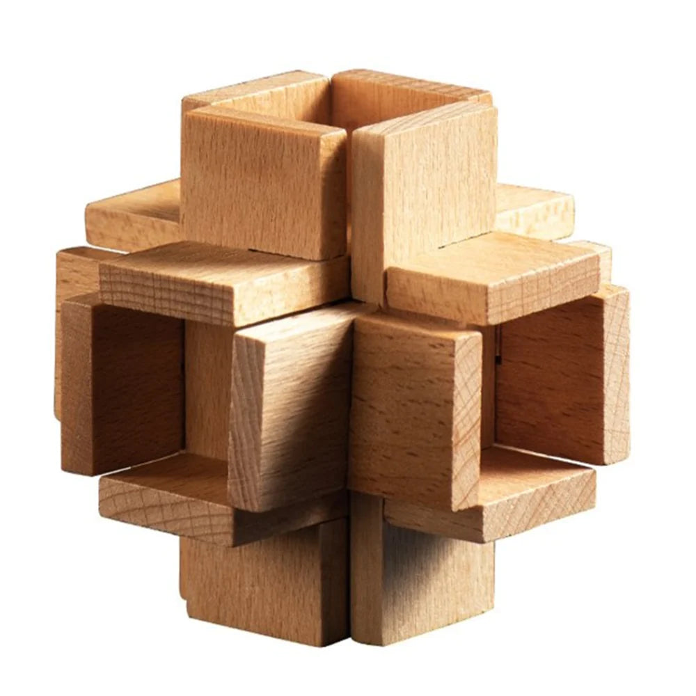 Interlocking Wooden Toy Open Side Cross