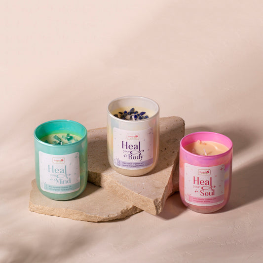 Soy Wax Candles Crystals Collection