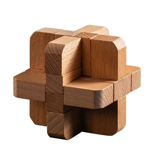 Interlocking Wooden Diamond Cube