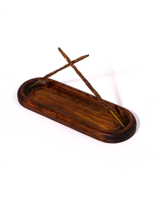 Wooden Plate Incense Holder