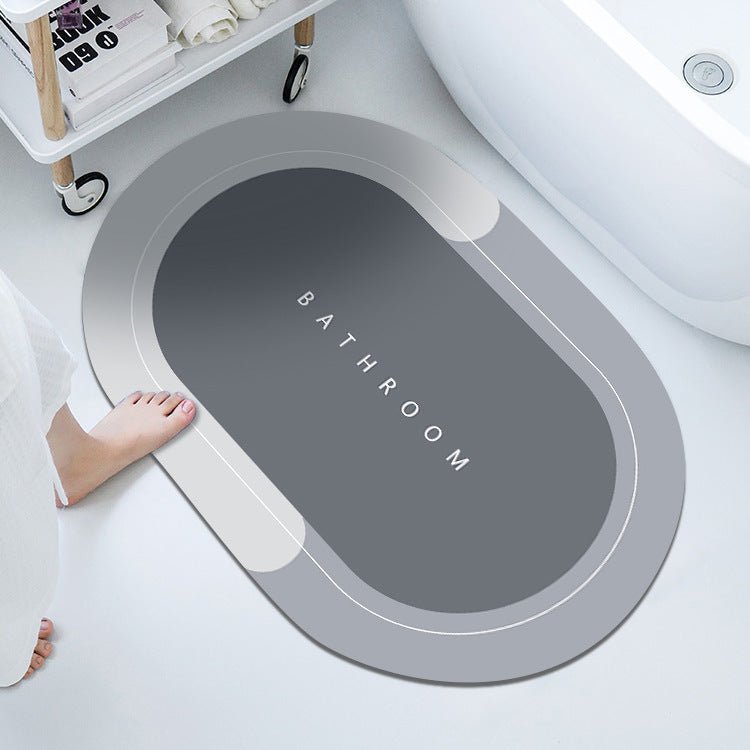 Anti-slip rubber bathroom mat