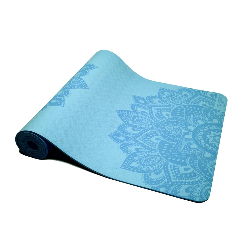 FeelGood Flow Yoga Mat 6mm Mandala Aqua