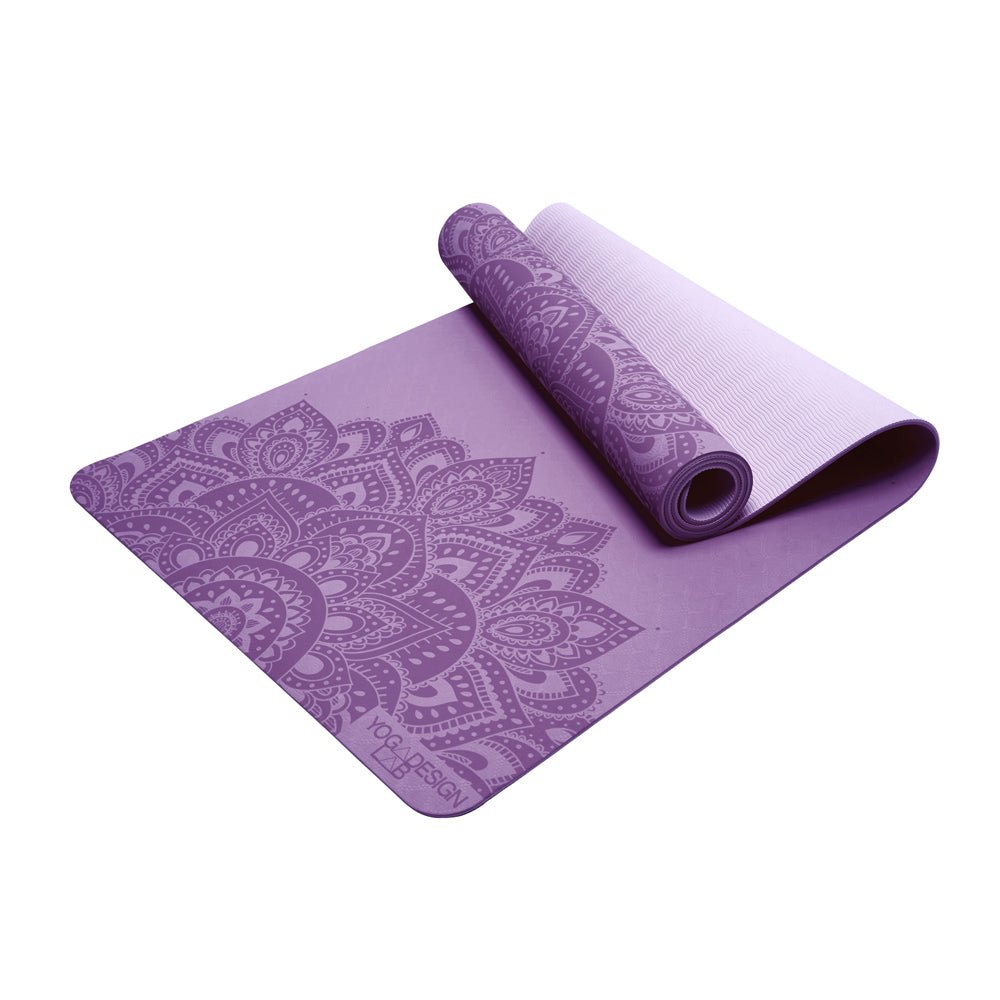 FeelGood Flow Yoga Mat 6mm Mandala Lavender