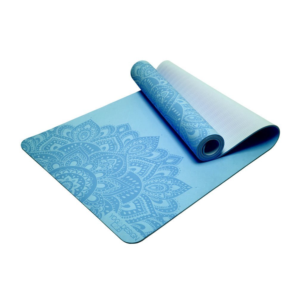 FeelGood Flow Yoga Mat 6mm Mandala Aqua