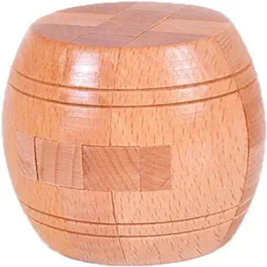 Interlocking 3D Wooden Barrel