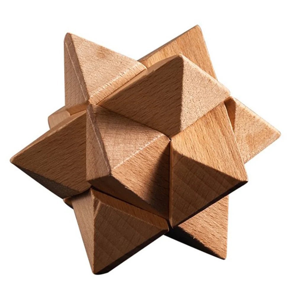 Interlocking 3D Wooden Single Star