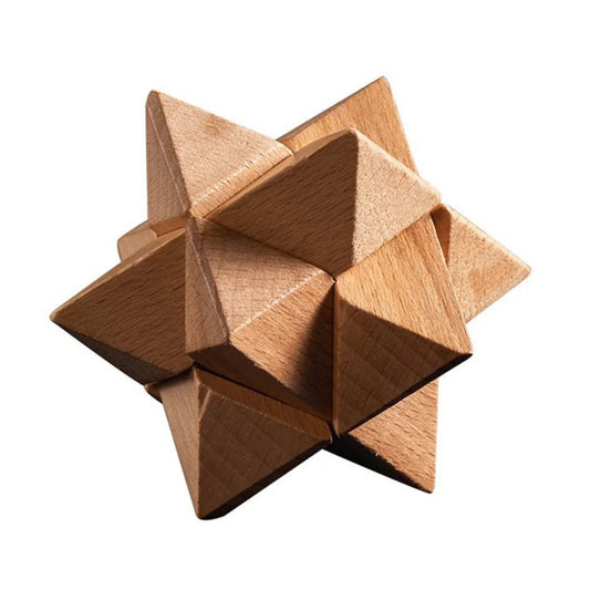 Interlocking 3D Wooden Single Star