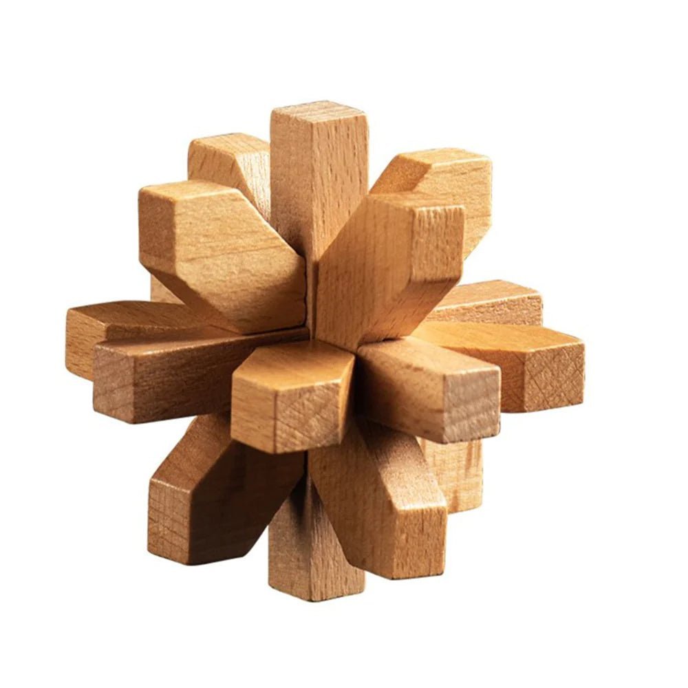 Interlocking Wooden 3D Crystal