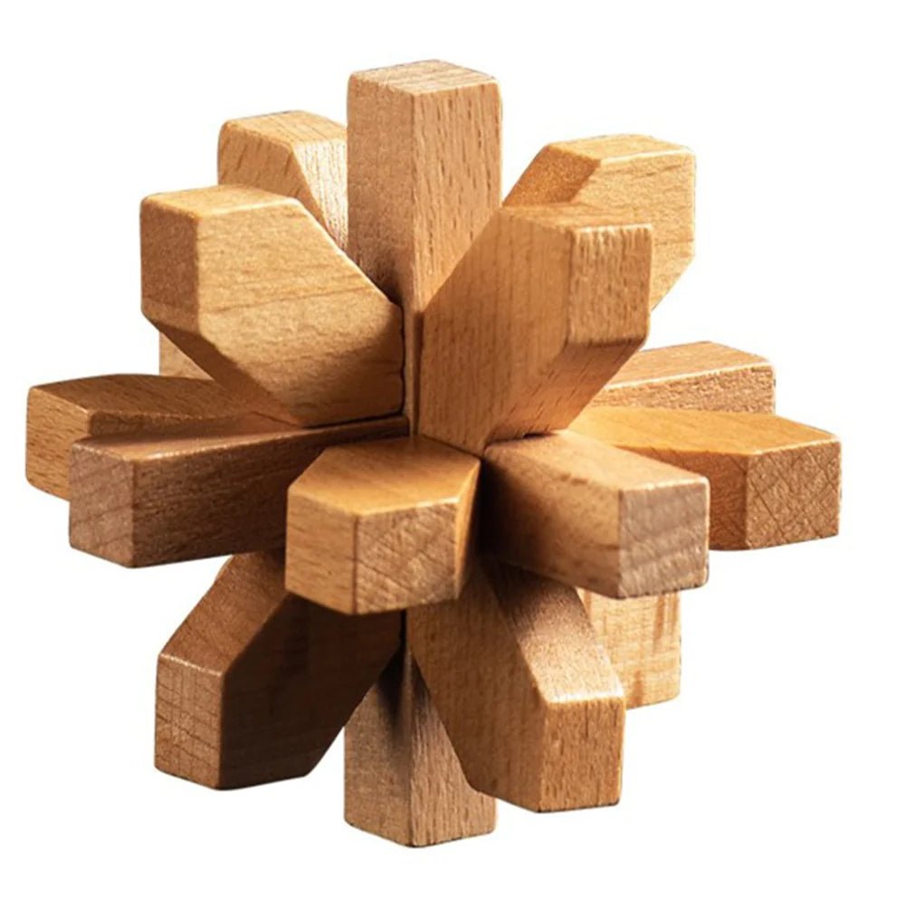 Interlocking Wooden 3D Crystal