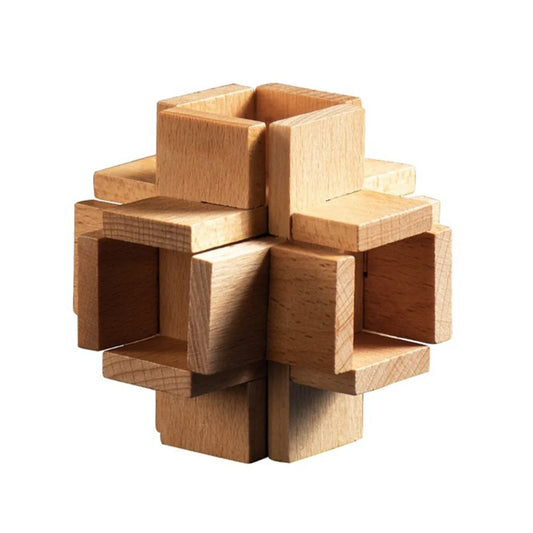 Interlocking Wooden Toy Open Side Cross